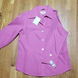 Talbots new pink work shirt. Size 6